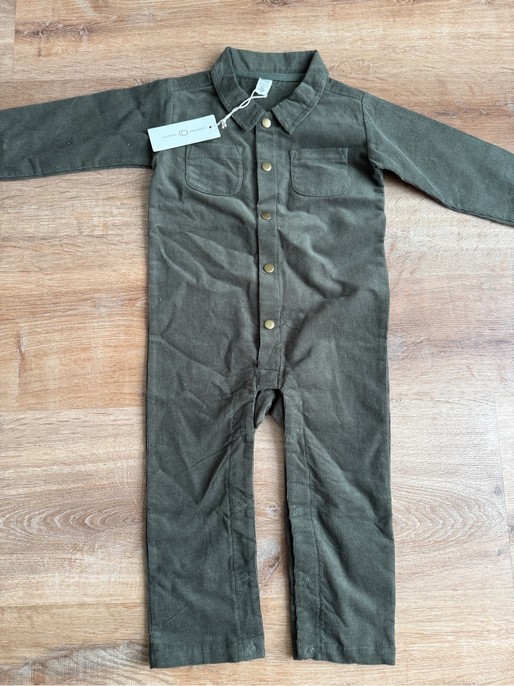 Colored Organics Courdory green romper